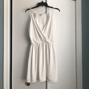White mini dress